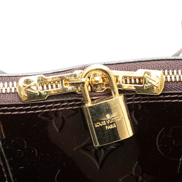 Pre-owned Louis Vuitton Monogram Vernis Alma GM Purple