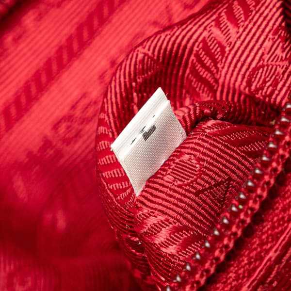 Pre-owned Prada Tessuto Satchel Red
