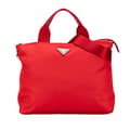 Miniatyrbilde 1 av 10: Pre-owned Prada Tessuto Satchel Red