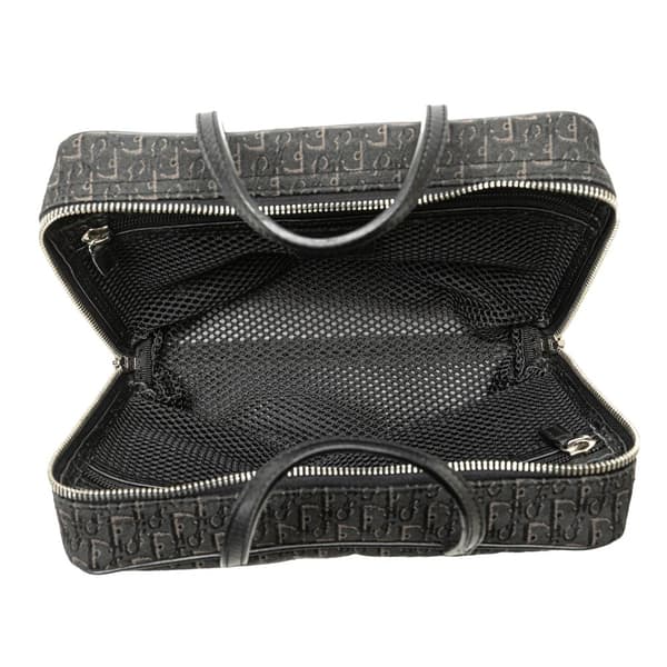 Pre-owned Dior Diorissimo Trotter Canvas Handbag Black