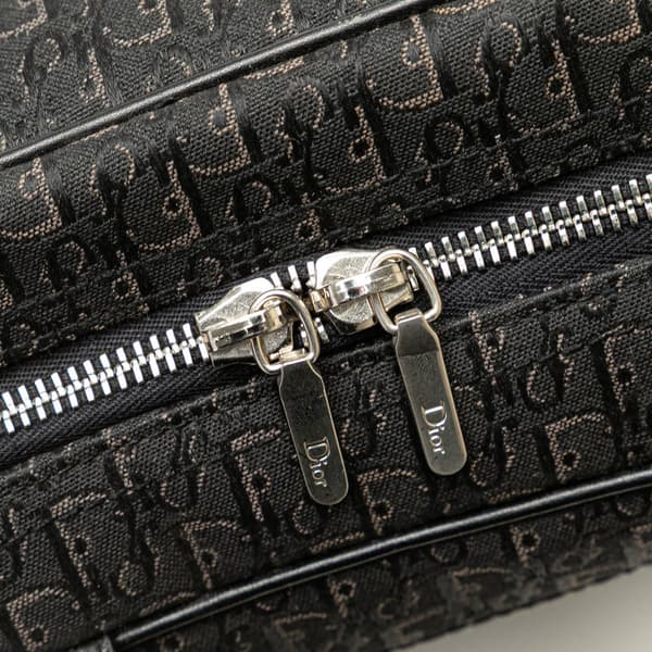 Pre-owned Dior Diorissimo Trotter Canvas Handbag Black