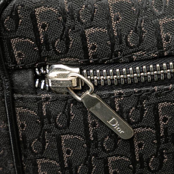Pre-owned Dior Diorissimo Trotter Canvas Handbag Black