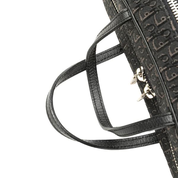Pre-owned Dior Diorissimo Trotter Canvas Handbag Black