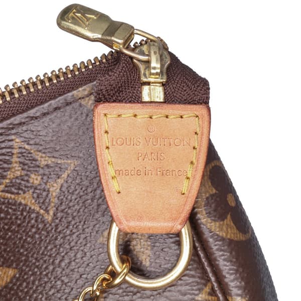 Pre-owned Louis Vuitton Monogram Mini Pochette Accessoires Brown