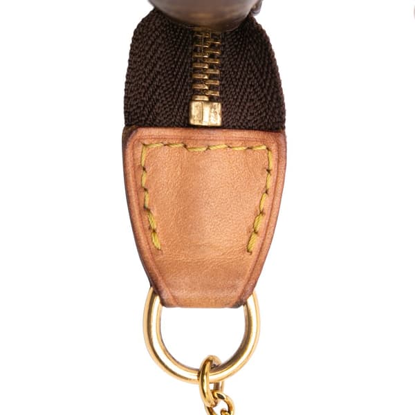 Pre-owned Louis Vuitton Monogram Mini Pochette Accessoires Brown