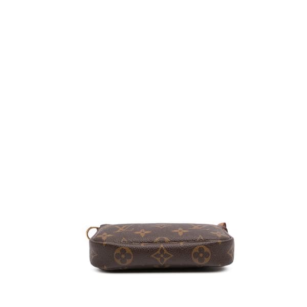 Pre-owned Louis Vuitton Monogram Mini Pochette Accessoires Brown