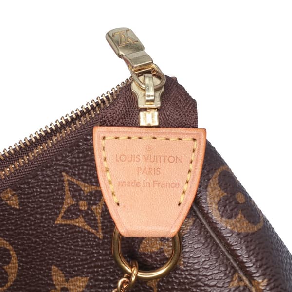 Pre-owned Louis Vuitton Monogram Mini Pochette Accessoires Brown