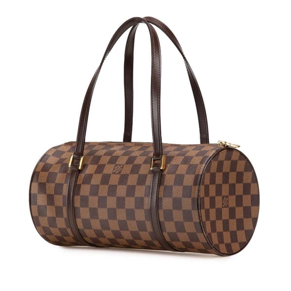 Pre-owned Louis Vuitton Damier Ebene Papillon 30 Brown