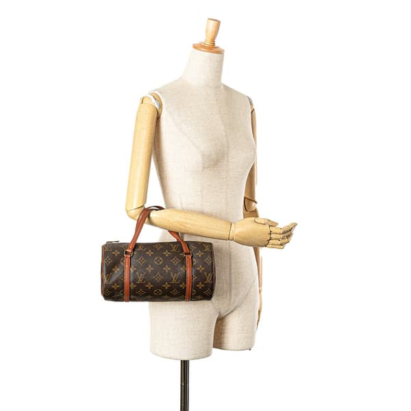 Pre-owned Louis Vuitton Monogram Papillon 26 Brown