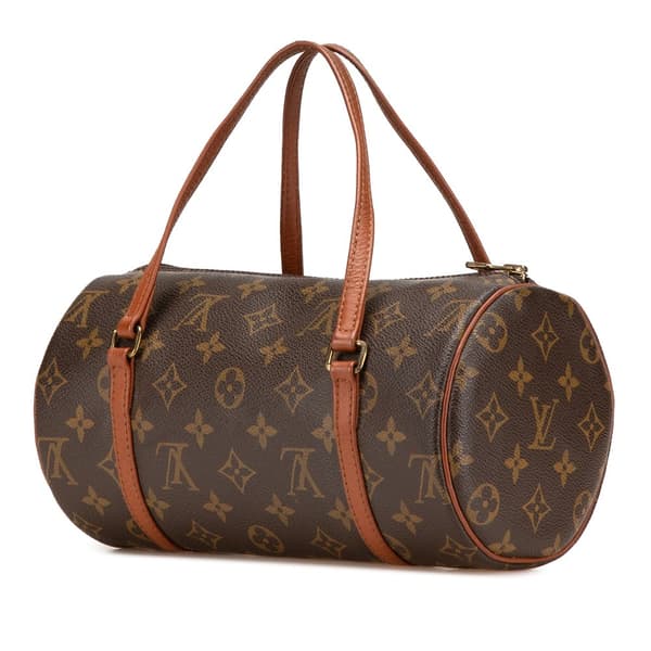 Pre-owned Louis Vuitton Monogram Papillon 26 Brown