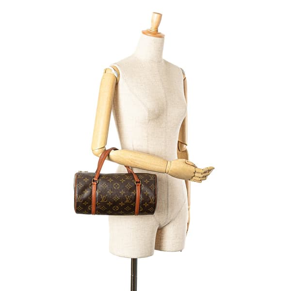 Pre-owned Louis Vuitton Monogram Papillon 26 Brown