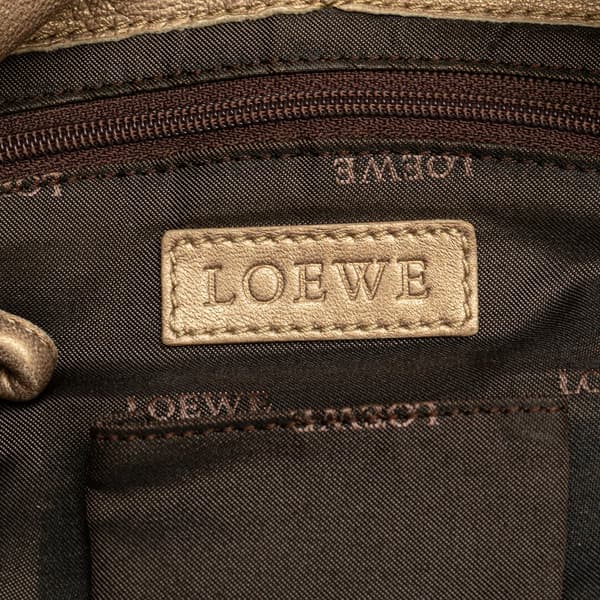 Pre-owned LOEWE Nappa Aire Handbag Gold