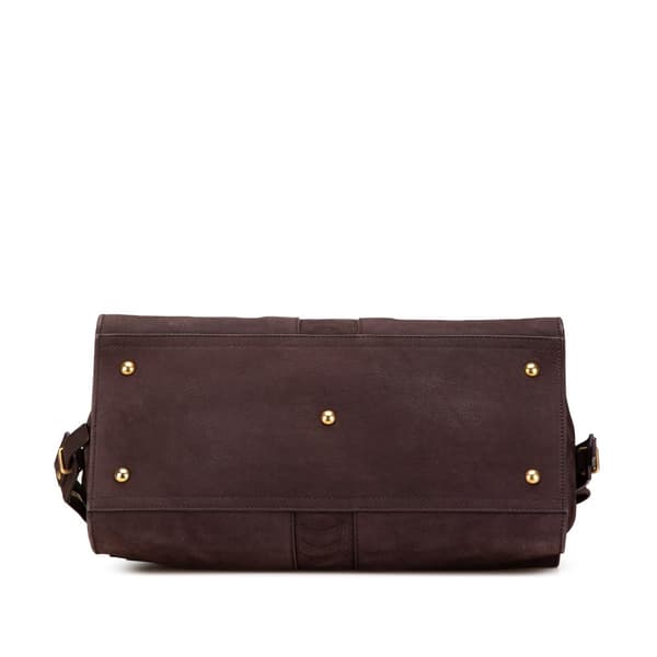 Pre-owned Yves Saint Laurent Medium Leather Cabas Chyc Satchel Brown