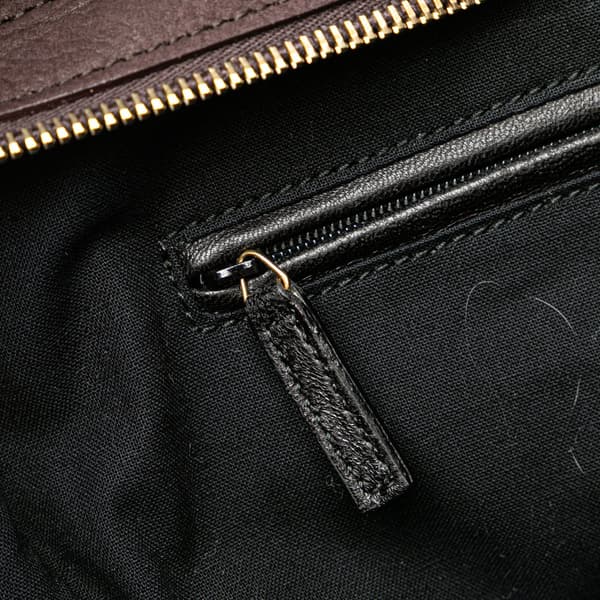 Pre-owned Yves Saint Laurent Medium Leather Cabas Chyc Satchel Brown