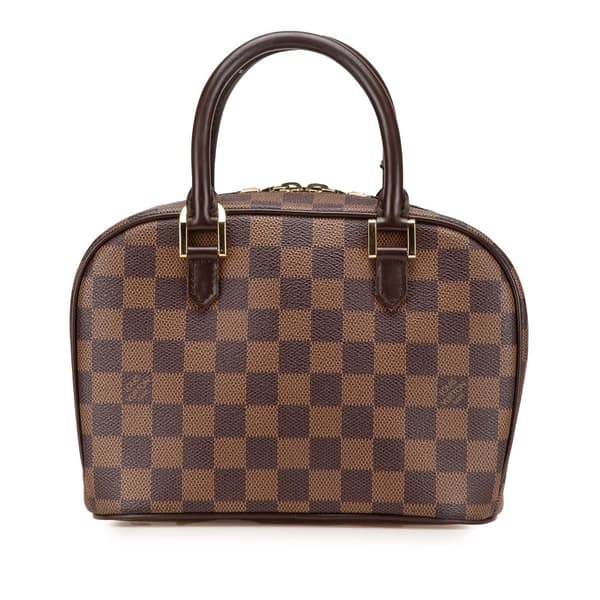 Pre-owned Louis Vuitton Damier Ebene Mini Sarria Brown