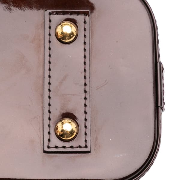Pre-owned Louis Vuitton Monogram Vernis Alma BB Purple