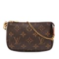 Miniatyrbilde 1 av 6: Pre-owned Louis Vuitton Monogram Mini Pochette Accessoires Brown