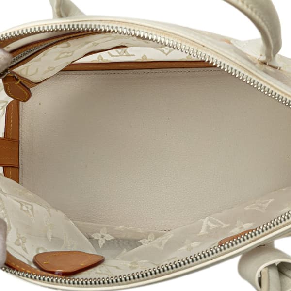 Pre-owned Louis Vuitton Limited Edition Monogram Transparence Lockit White