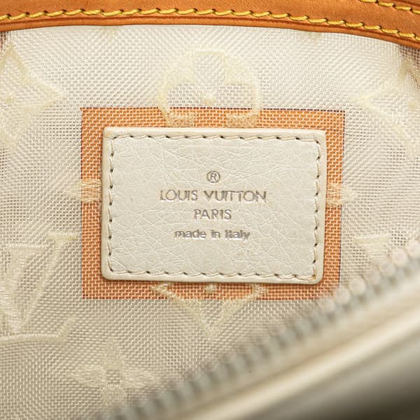 Pre-owned Louis Vuitton Limited Edition Monogram Transparence Lockit White