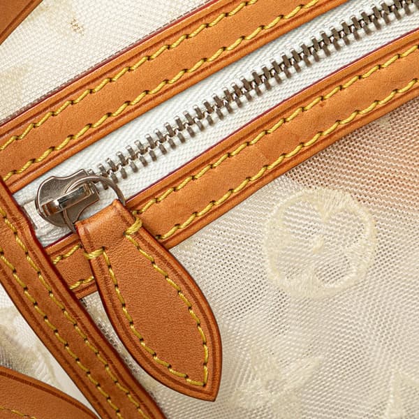 Pre-owned Louis Vuitton Limited Edition Monogram Transparence Lockit White