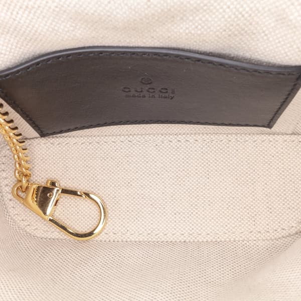 Pre-owned Gucci Mini GG Marmont Matelasse Leather Top Handle Vanity Chain Bag Black