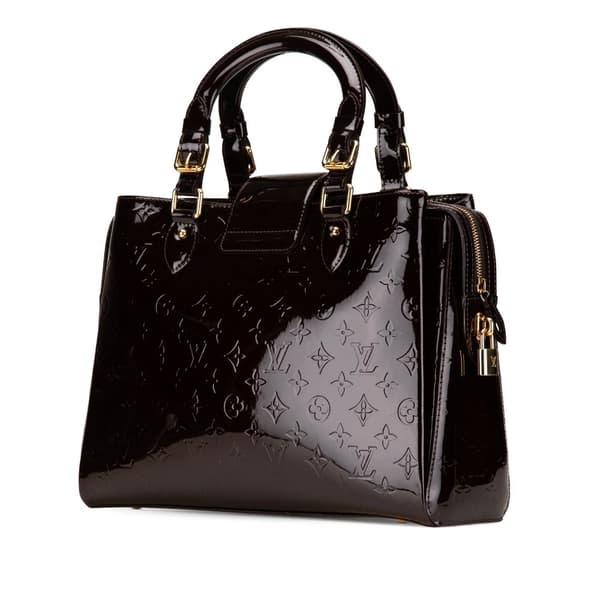 Pre-owned Louis Vuitton Monogram Vernis Melrose Avenue Purple