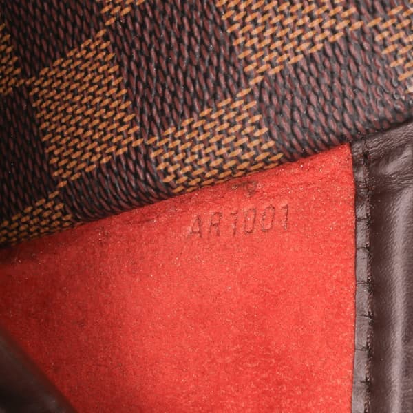 Pre-owned Louis Vuitton Damier Ebene Sarria Horizontal Brown