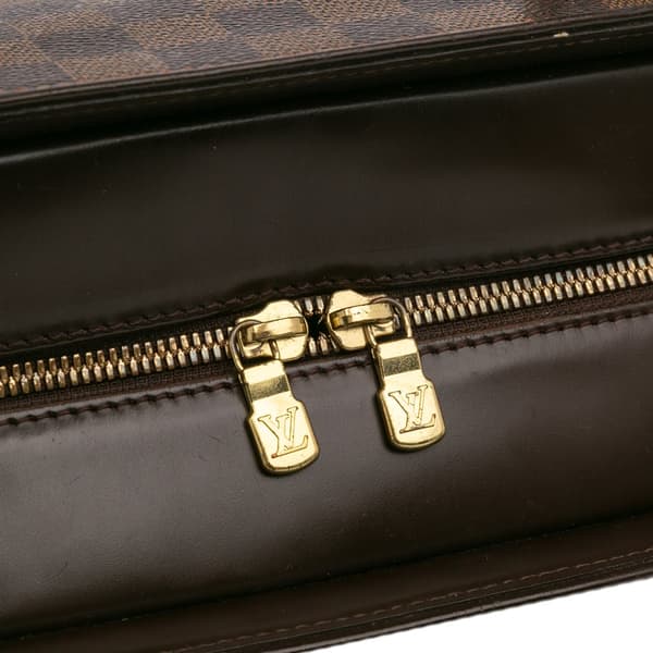 Pre-owned Louis Vuitton Damier Ebene Sarria Horizontal Brown