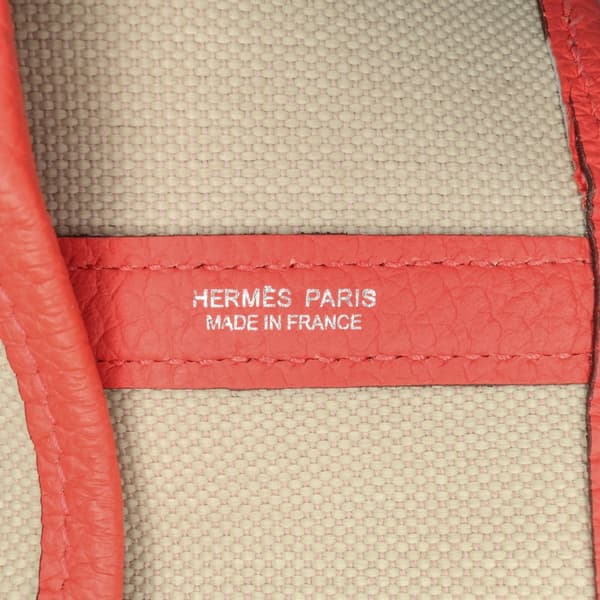 Pre-owned Hermès Toile Garden Party File 28 Brown