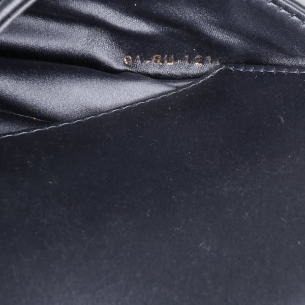 Pre-owned Dior Mini Satin Crystal Embellished Saddle Gray
