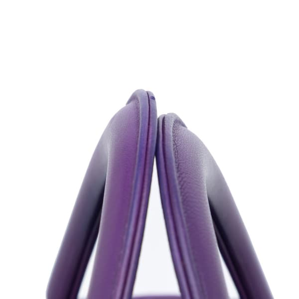 Pre-owned Dior Medium Lambskin Cannage Lady Dior Purple