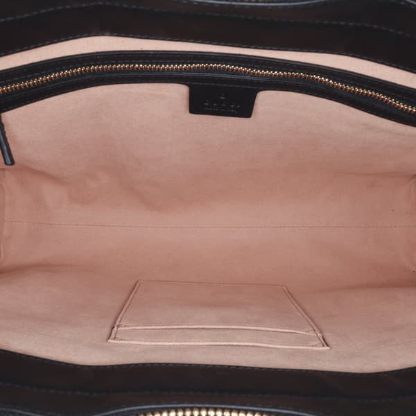 Pre-owned Gucci Suede Ophidia Satchel Blue
