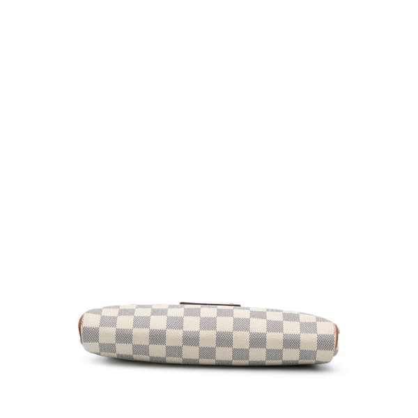 Pre-owned Louis Vuitton Damier Azur Eva White