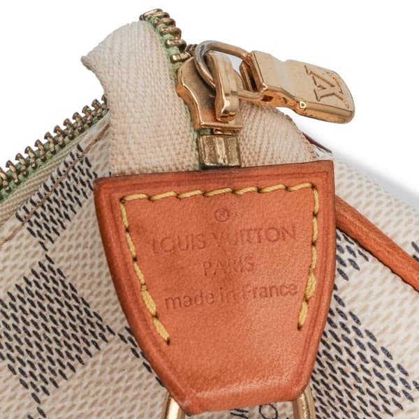 Pre-owned Louis Vuitton Damier Azur Eva White
