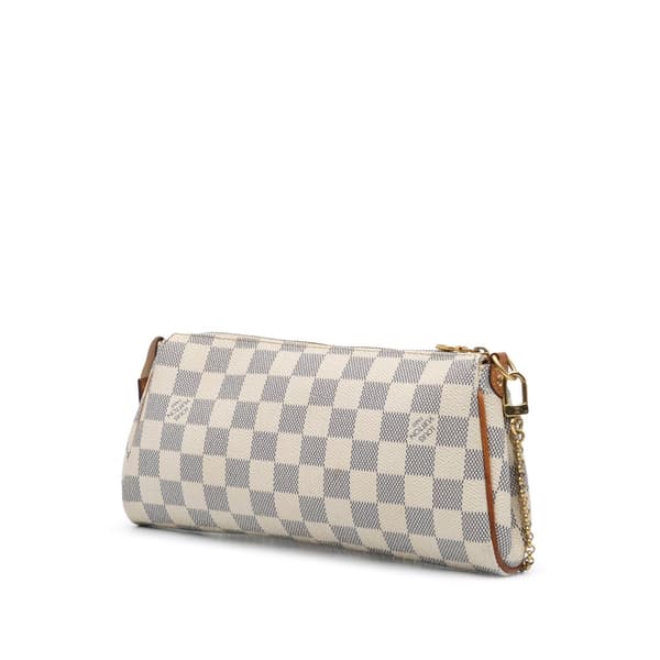 Pre-owned Louis Vuitton Damier Azur Eva White