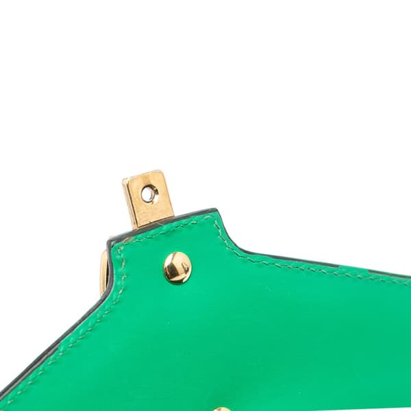 Pre-owned Gucci Mini Leather Sylvie Satchel Green