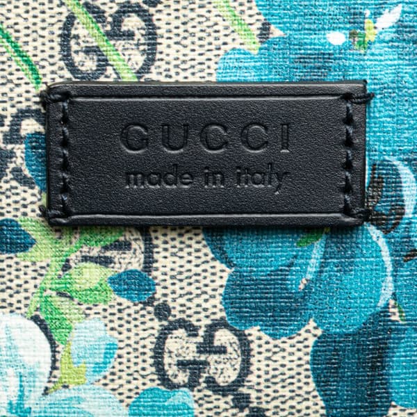 Pre-owned Gucci GG Supreme Blooms Satchel Brown