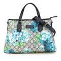 Miniatyrbild 1 av 10: Pre-owned Gucci GG Supreme Blooms Satchel Brown