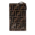 Pikkukuva 1 / 10: Pre-owned Fendi Zucca Embossed Leather Phone Holder Satchel Brown