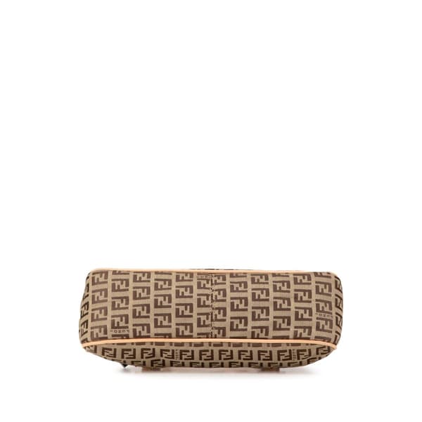 Pre-owned Fendi Zucchino Canvas Handbag Brown