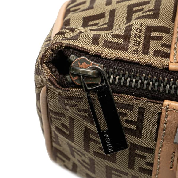 Pre-owned Fendi Zucchino Canvas Handbag Brown