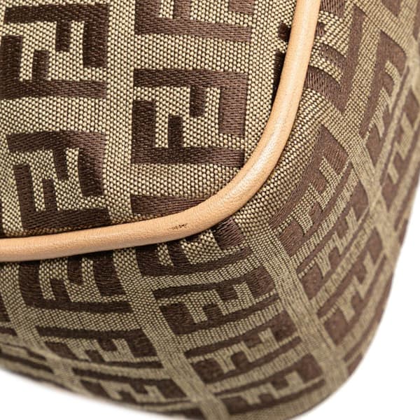 Pre-owned Fendi Zucchino Canvas Handbag Brown