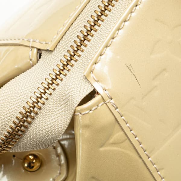 Pre-owned Louis Vuitton Monogram Vernis Sherwood PM Brown