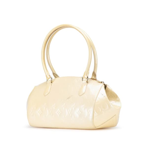 Pre-owned Louis Vuitton Monogram Vernis Sherwood PM Brown