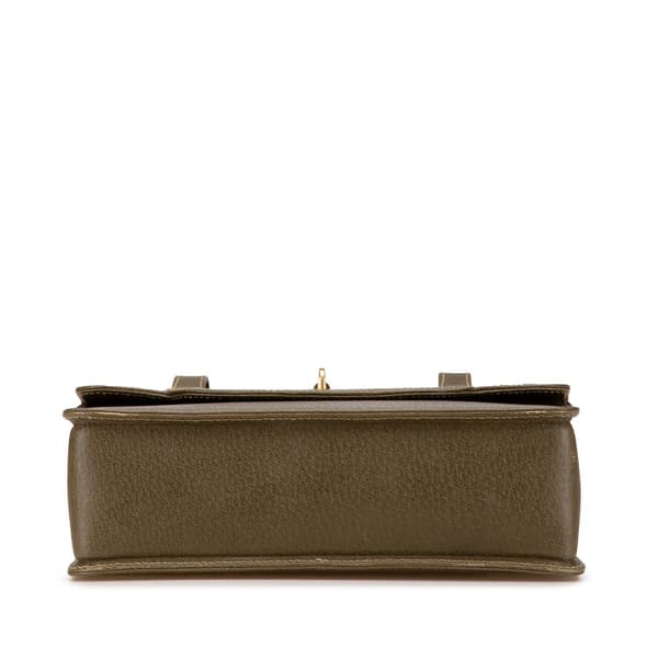 Pre-owned Gucci Leather Bamboo Satchel Brown