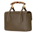 Miniatyrbillede 2 af 10: Pre-owned Gucci Leather Bamboo Satchel Brown