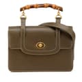 Miniatyrbillede 1 af 10: Pre-owned Gucci Leather Bamboo Satchel Brown