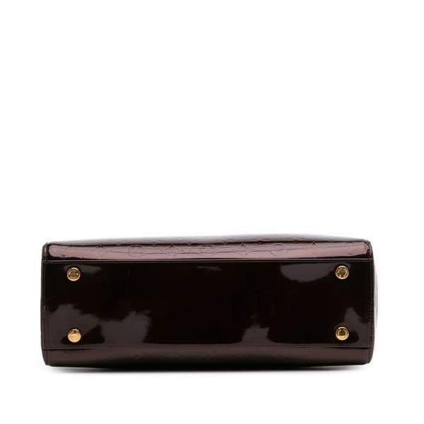 Pre-owned Louis Vuitton Monogram Vernis Brea GM Purple