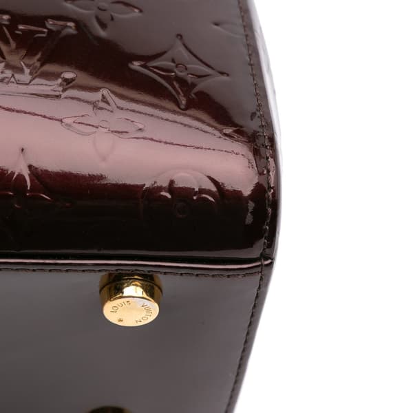Pre-owned Louis Vuitton Monogram Vernis Brea GM Purple