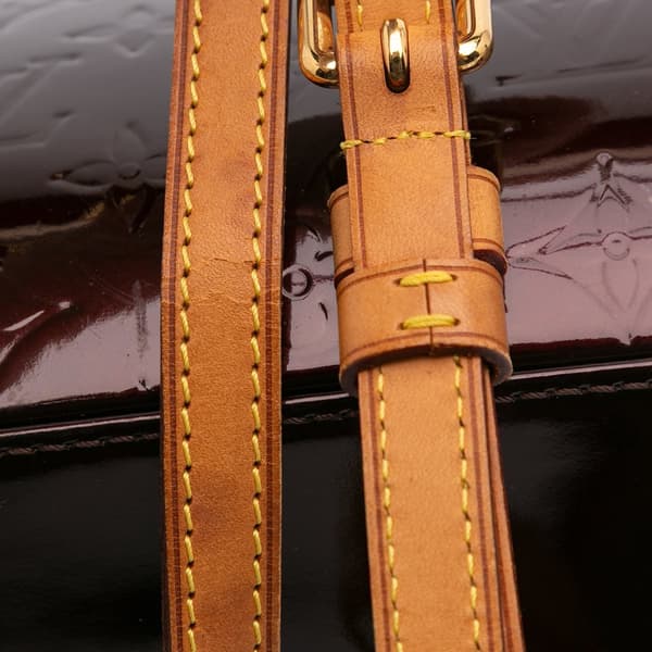 Pre-owned Louis Vuitton Monogram Vernis Brea GM Purple